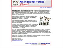 Tablet Screenshot of americanratterrier.com